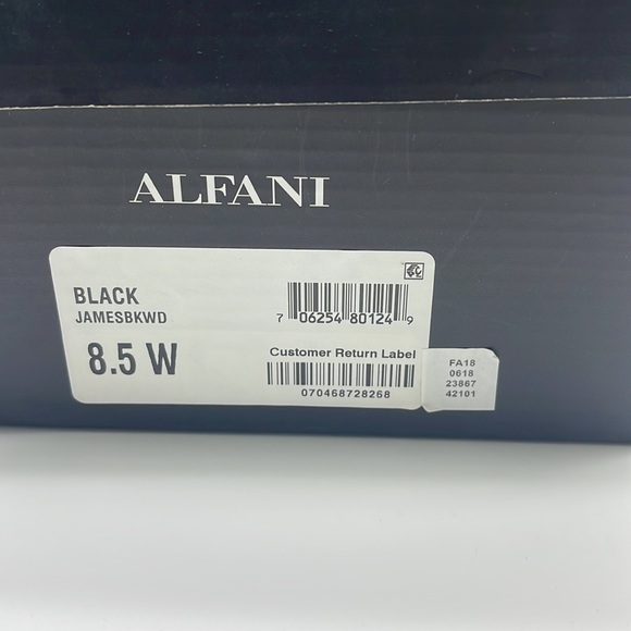 Alfani Womens James Leather Square Toe Loafers, Black 8/.5 w - Picture 15 of 16